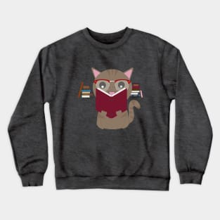 Reader Cat Crewneck Sweatshirt